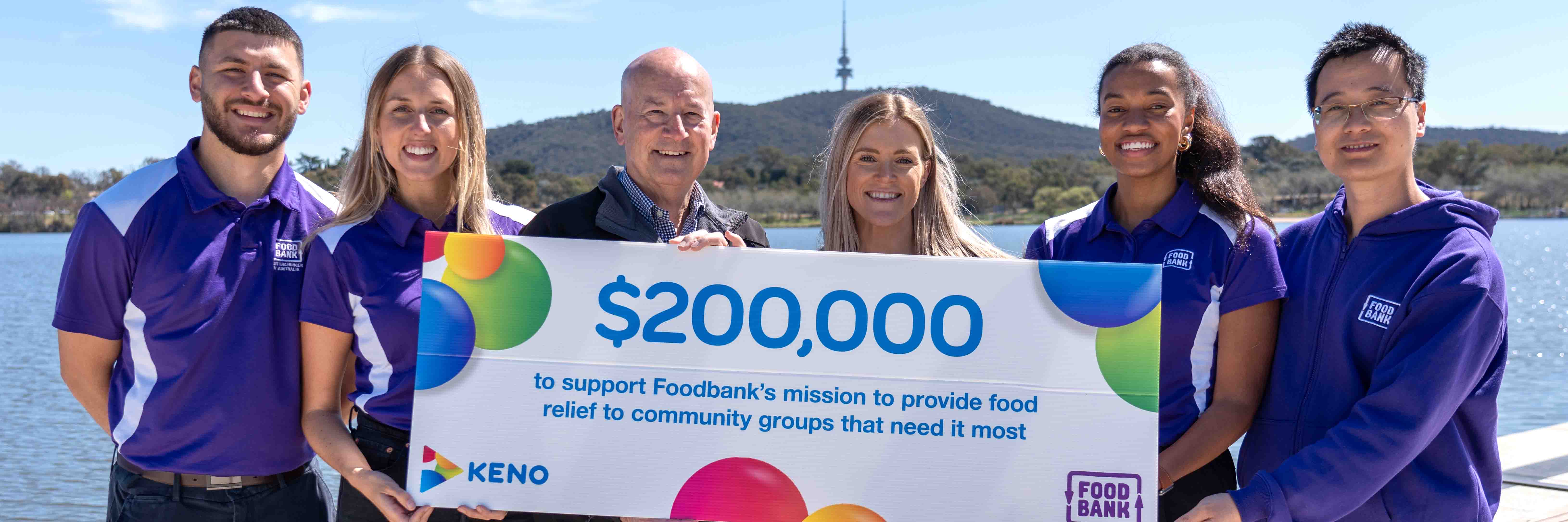 Keno’s continued partnership with Foodbank NSW & ACT Hero Image