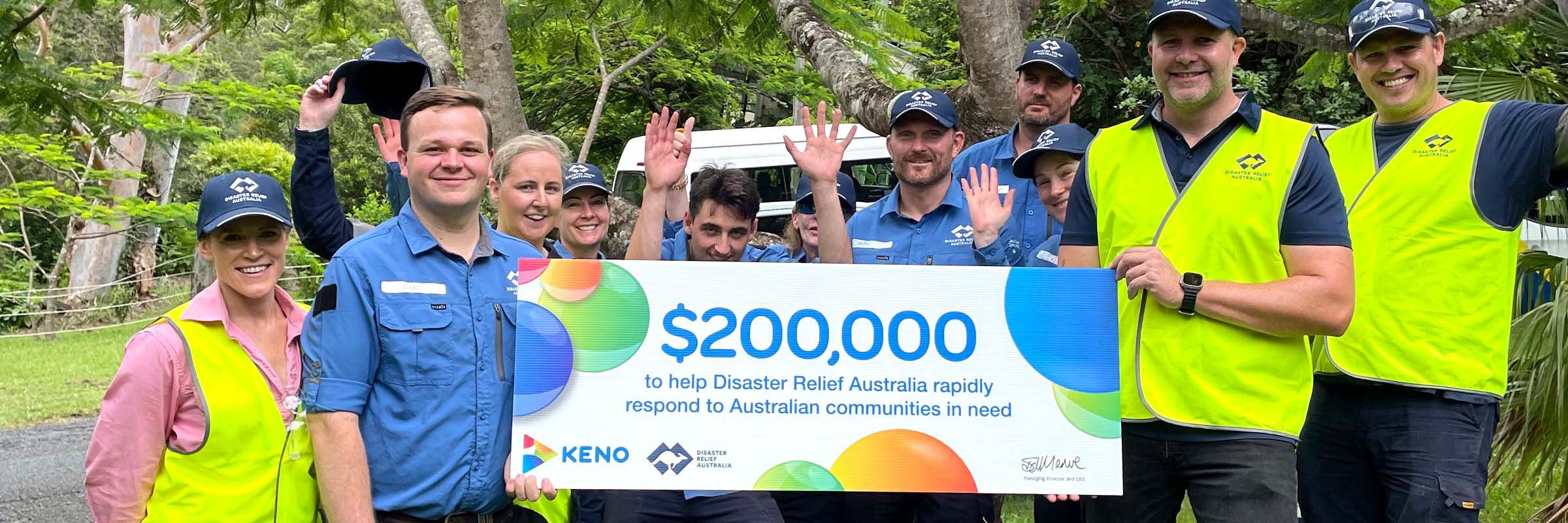 Keno proudly supports Disaster Relief Australia for a fifth year  Hero Image