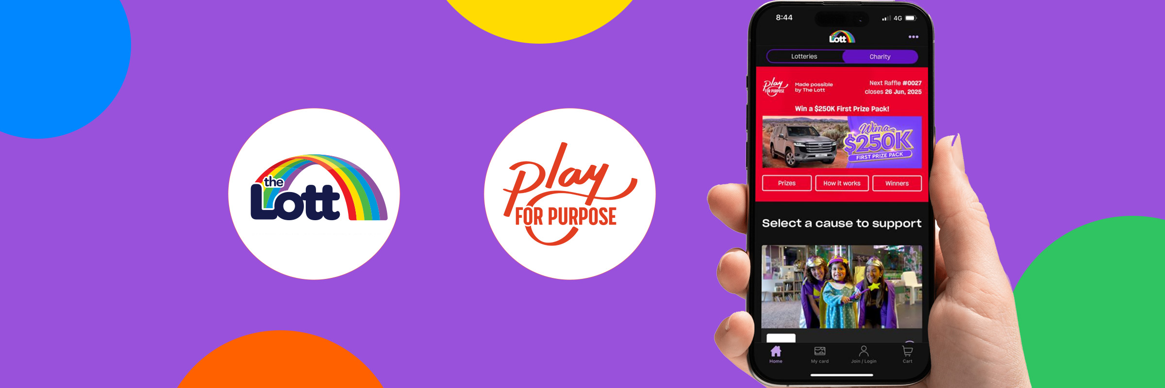 Play For Purpose powers up fundraising with new move to The Lott  Hero Image